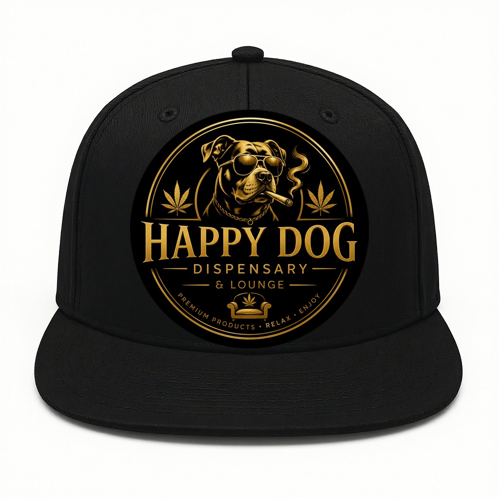 Happy Dog Snapback Hat