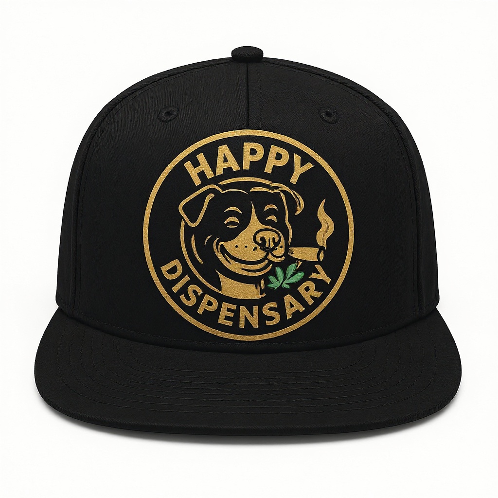 Happy Dog Snapback Hat