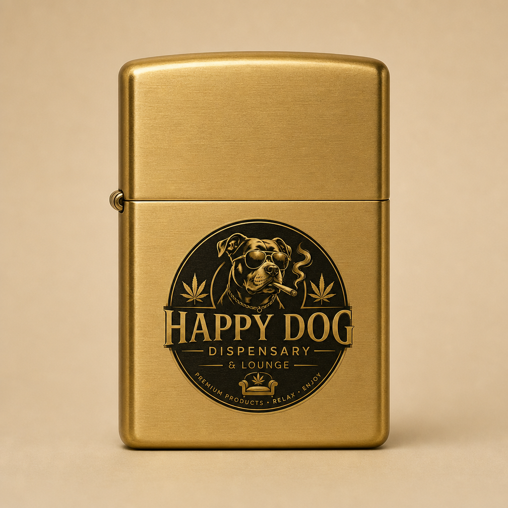 Happy Dog Lighter (Gold)