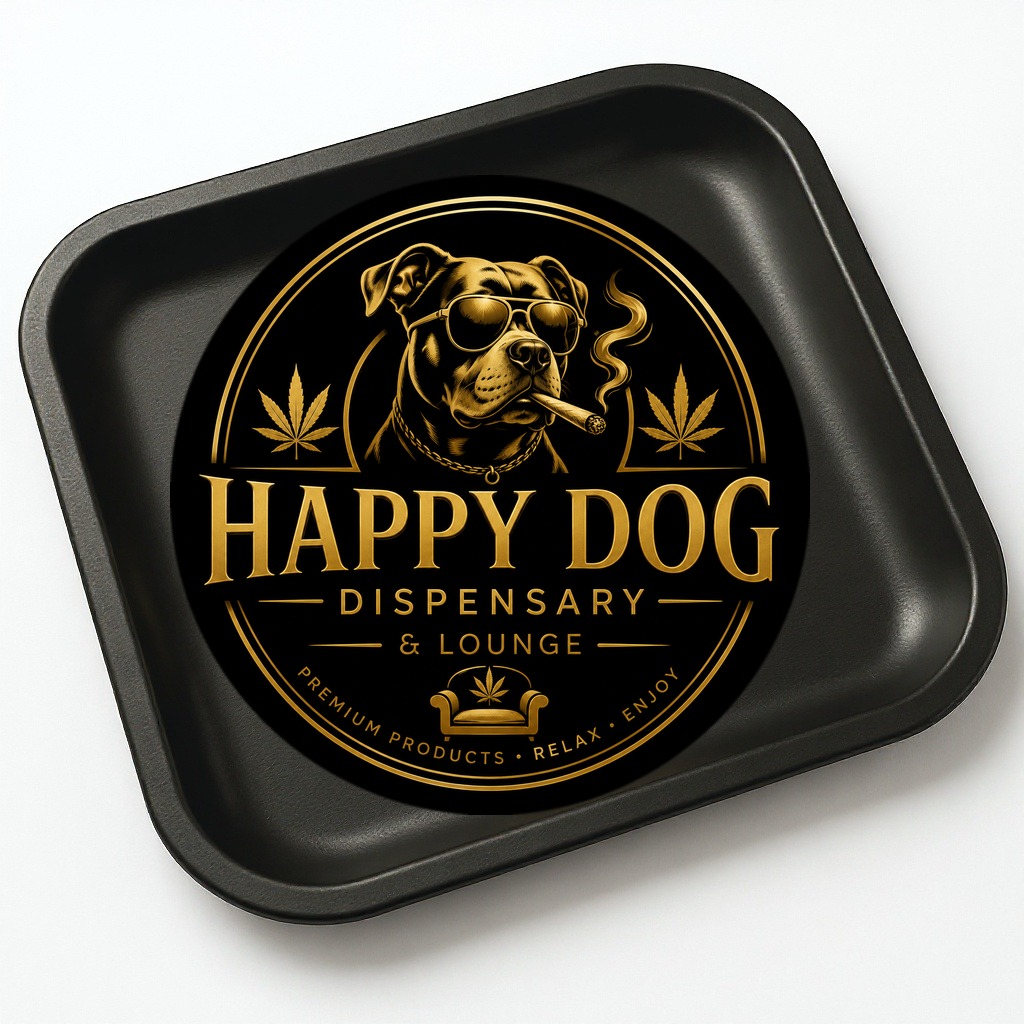 Happy Dog Rolling Tray