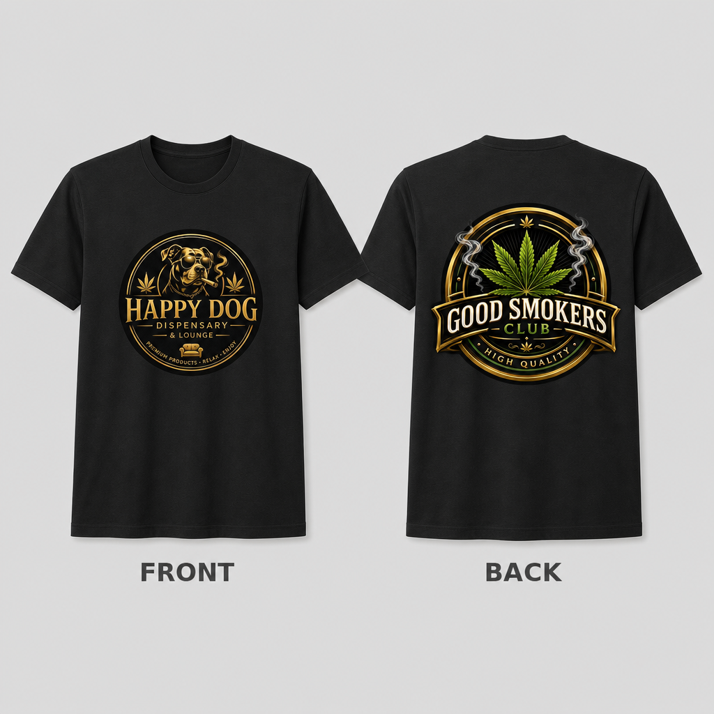Happy Dog T-Shirt (Black)