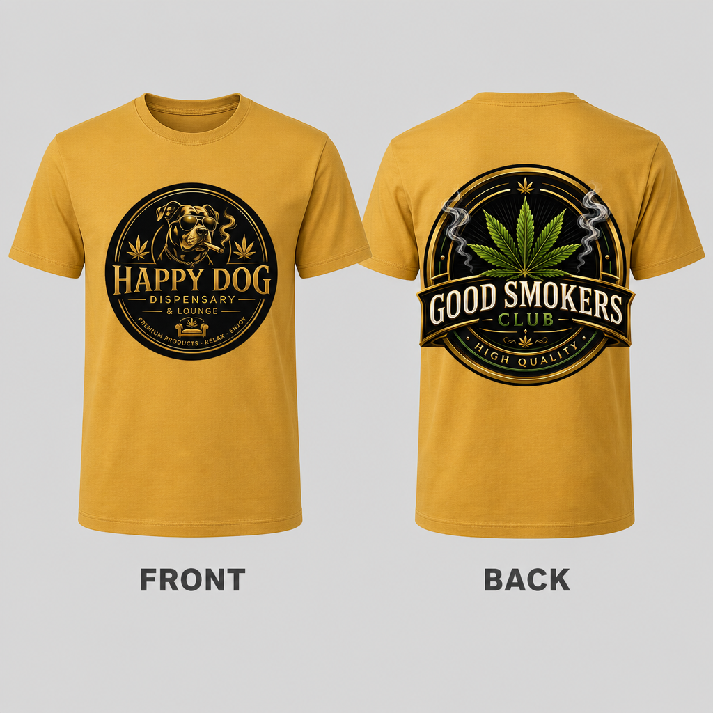 Happy Dog T-Shirt (Gold)
